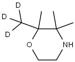 2,3,3-trimethyl-2-(methyl-d3)morpholine Structure