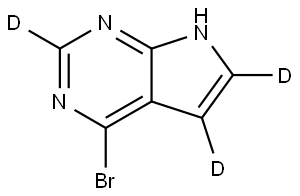 2891510-79-3 4-bromo-7H-pyrrolo[2,3-d]pyrimidine-2,5,6-d3