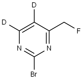 2-bromo-4-(fluoromethyl)pyrimidine-5,6-d2,2891511-57-0,结构式