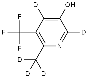 6-(methyl-d3)-5-(trifluoromethyl)pyridin-2,4-d2-3-ol Structure