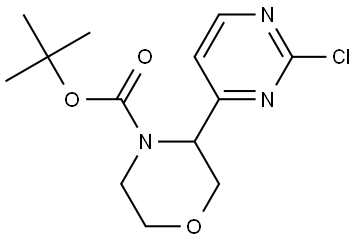 tert-butyl 3-(2-chloropyrimidin-4-yl)morpholine-4-carboxylate 结构式