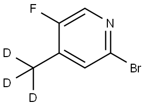 2-bromo-5-fluoro-4-(methyl-d3)pyridine Structure