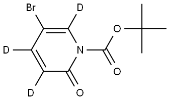 tert-butyl 5-bromo-2-oxopyridine-1(2H)-carboxylate-3,4,6-d3 Struktur