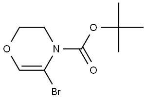 tert-butyl 5-bromo-2,3-dihydro-4H-1,4-oxazine-4-carboxylate 结构式