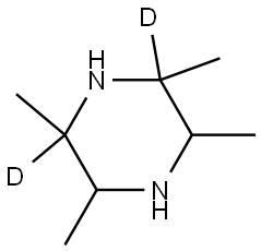 2,3,5,6-tetramethylpiperazine-2,6-d2 Structure