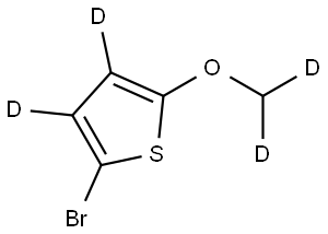 2-bromo-5-(methoxy-d2)thiophene-3,4-d2 Structure