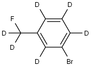 1-bromo-3-(fluoromethyl-d2)benzene-2,4,5,6-d4 Structure