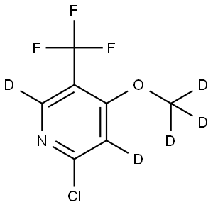 2-chloro-4-(methoxy-d3)-5-(trifluoromethyl)pyridine-3,6-d2|
