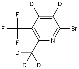 6-bromo-2-(methyl-d3)-3-(trifluoromethyl)pyridine-4,5-d2|