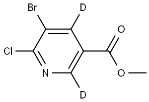 methyl 5-bromo-6-chloronicotinate-2,4-d2|