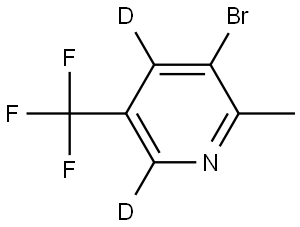 3-bromo-2-methyl-5-(trifluoromethyl)pyridine-4,6-d2 Structure