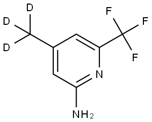 4-(methyl-d3)-6-(trifluoromethyl)pyridin-2-amine Structure