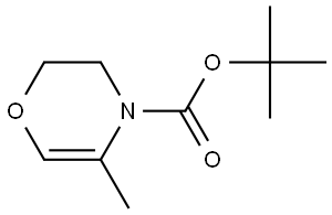 tert-butyl 5-methyl-2,3-dihydro-4H-1,4-oxazine-4-carboxylate 结构式