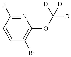 3-bromo-6-fluoro-2-(methoxy-d3)pyridine Structure