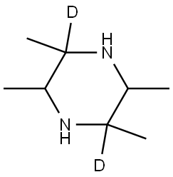 2,3,5,6-tetramethylpiperazine-2,5-d2 结构式