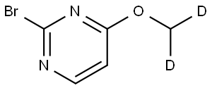 2-bromo-4-(methoxy-d2)pyrimidine Structure