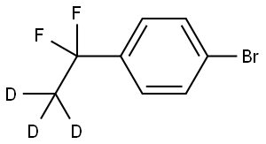 1-bromo-4-(1,1-difluoroethyl-2,2,2-d3)benzene Structure