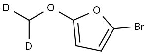 2-bromo-5-(methoxy-d2)furan Structure