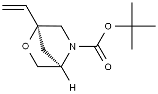 tert-butyl (1S,4R)-1-vinyl-2-oxa-5-azabicyclo[2.2.1]heptane-5-carboxylate Structure