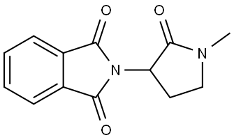 2-(1-methyl-2-oxo-pyrrolidin-3-yl)isoindoline-1,3-dione Structure