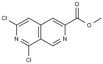 methyl 6,8-dichloro-2,7-naphthyridine-3-carboxylate Structure