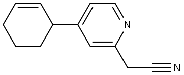 2-(6-(环己-2-烯-1-基)吡啶-2-基)乙腈, 2891787-47-4, 结构式