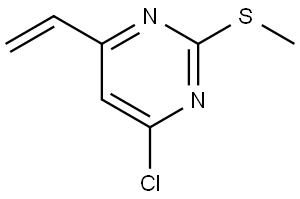4-chloro-2-(methylthio)-6-vinylpyrimidine Structure