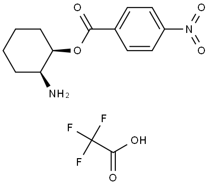 (1R,2S)-2-aminocyclohexyl 4-nitrobenzoate 2,2,2-trifluoroacetate 结构式