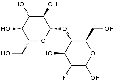 2-Deoxy-2-fluoro-D-lactose Structure