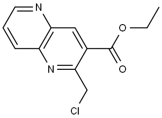 ethyl 2-(chloromethyl)-1,5-naphthyridine-3-carboxylate Structure