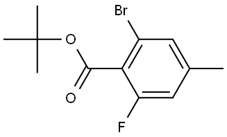 Tert-butyl 2-bromo-6-fluoro-4-methylbenzoate Structure