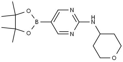2-Pyrimidinamine, N-(tetrahydro-2H-pyran-4-yl)-5-(4,4,5,5-tetramethyl-1,3,2-d...|