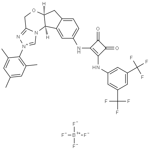 2907053-96-5 4H,6H-INDENO[2,1-B][1,2,4]TRIAZOLO[4,3-D][1,4]OXAZINIULOBUTEN-1-YL]AMINO]-5A,10B-DIHYDRO-2-(2,4,