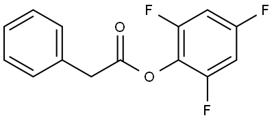 Benzeneacetic acid, 2,4,6-trifluorophenyl ester 化学構造式