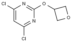 4,6-dichloro-2-(oxetane-3-yloxy)pyrimidine Structure