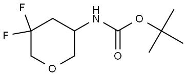 tert-butyl N-(5,5-difluorooxan-3-yl)carbamate 结构式