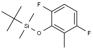 tert-butyl(3,6-difluoro-2-methylphenoxy)dimethylsilane Structure