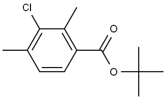 Tert-butyl 3-chloro-2,4-dimethylbenzoate Structure