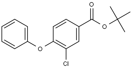 Tert-butyl 3-chloro-4-phenoxybenzoate Structure