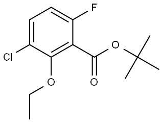 tert-butyl 3-chloro-2-ethoxy-6-fluorobenzoate Struktur