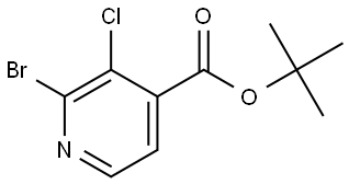 Tert-butyl 2-bromo-3-chloroisonicotinate 结构式