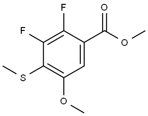 Methyl 2,3-difluoro-5-methoxy-4-(methylthio)benzoate Structure