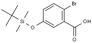 2-bromo-5-((tert-butyldimethylsilyl)oxy)benzoic acid,2918864-19-2,结构式