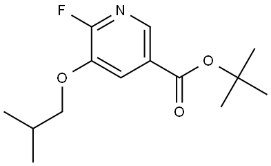 tert-butyl 6-fluoro-5-isobutoxynicotinate 结构式