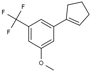 1-(cyclopent-1-en-1-yl)-3-methoxy-5-(trifluoromethyl)benzene Structure