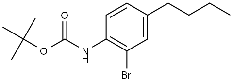 Tert-butyl (2-bromo-4-butylphenyl)carbamate Struktur