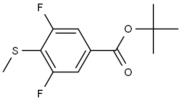 tert-butyl 3,5-difluoro-4-(methylthio)benzoate Structure
