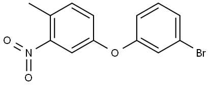 4-(3-bromophenoxy)-1-methyl-2-nitrobenzene Structure