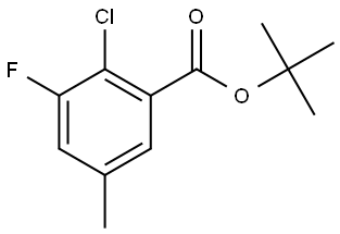 tert-butyl 2-chloro-3-fluoro-5-methylbenzoate Structure