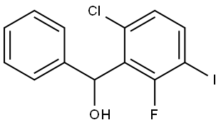 (6-chloro-2-fluoro-3-iodophenyl)(phenyl)methanol Structure